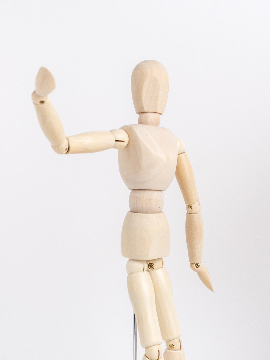 Манекен для рисования Малевичъ мужской деревянный 30 см - фото 12