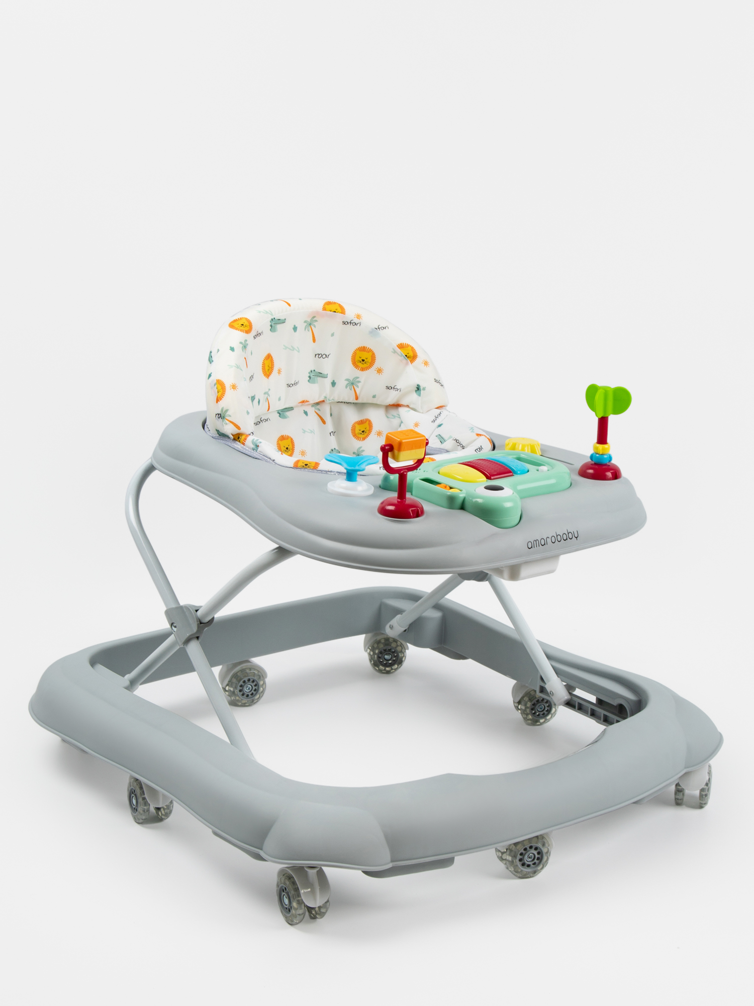 Ходунки Amarobaby Серый серый в ассортименте - фото 14