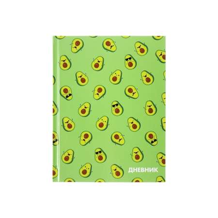 Дневник Calligrata обл 1-11кл, глянц/лам, 40л, Calligrata \"Авокадо мини ПАТТЕРН\"