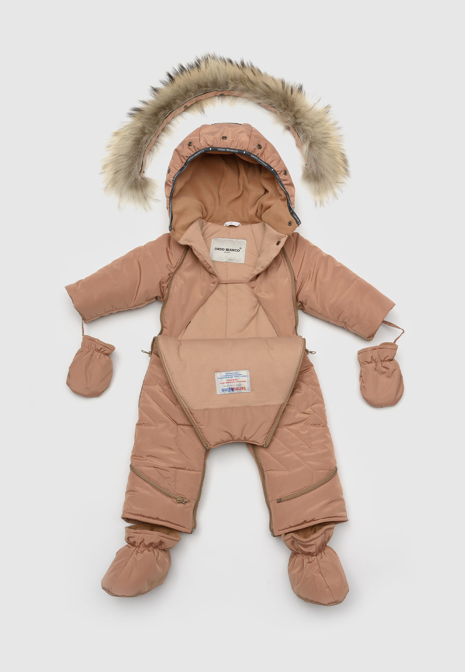 Комбинезон-трансформер Orso Bianco OB11161-32_карамельный - фото 3
