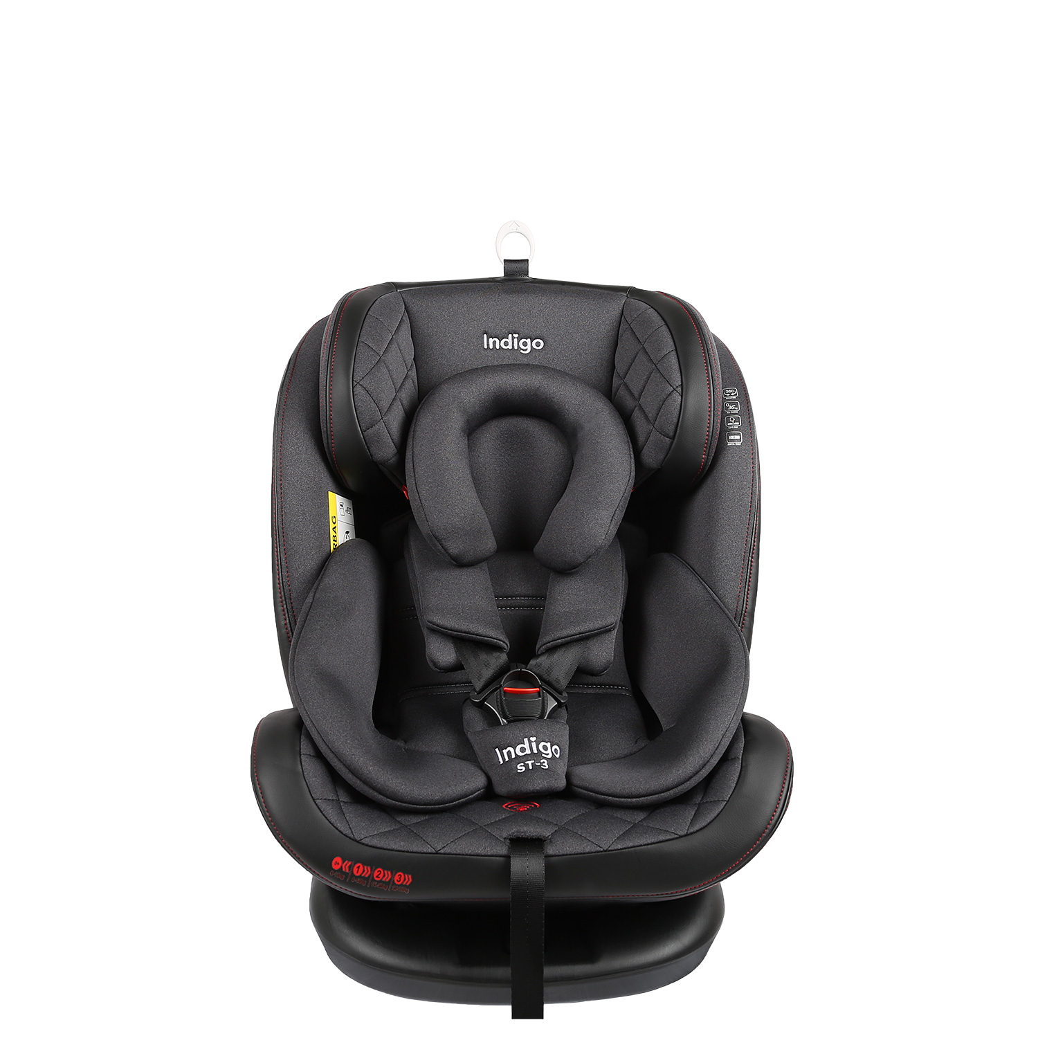 Автокресло Indigo Aero Isofix 0+/1/2/3 (0-36 кг) красный - фото 15