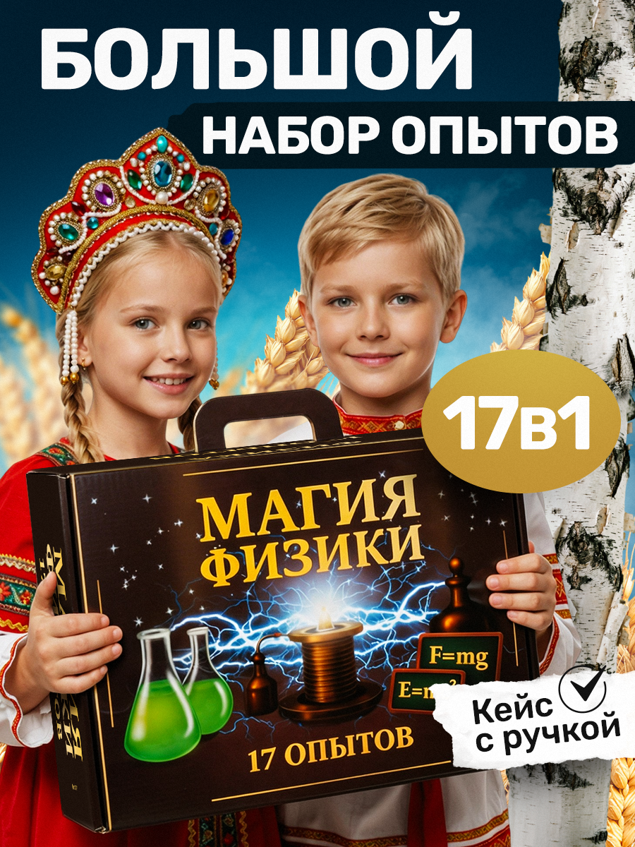 Набор для опытов Master IQ2 17в1 Опыты по физике - фото 1