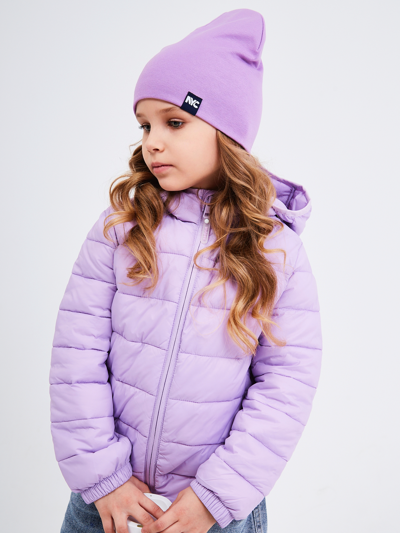 Шапка NYCkids NYC-H-067-plainG-purple - фото 13