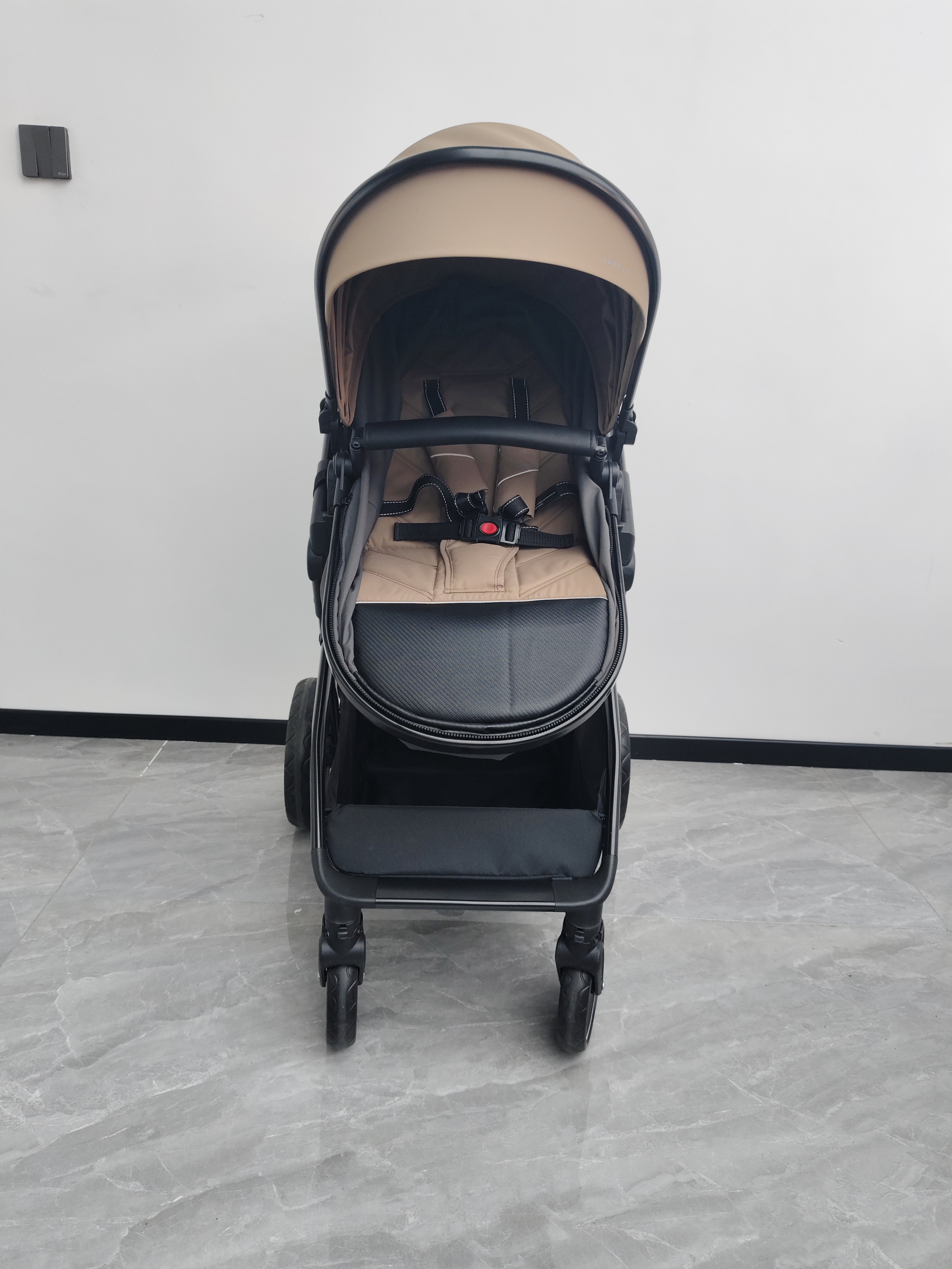 Коляска трансформер JOVOLA 3в1 Folk, темно-бежевый - фото 9
