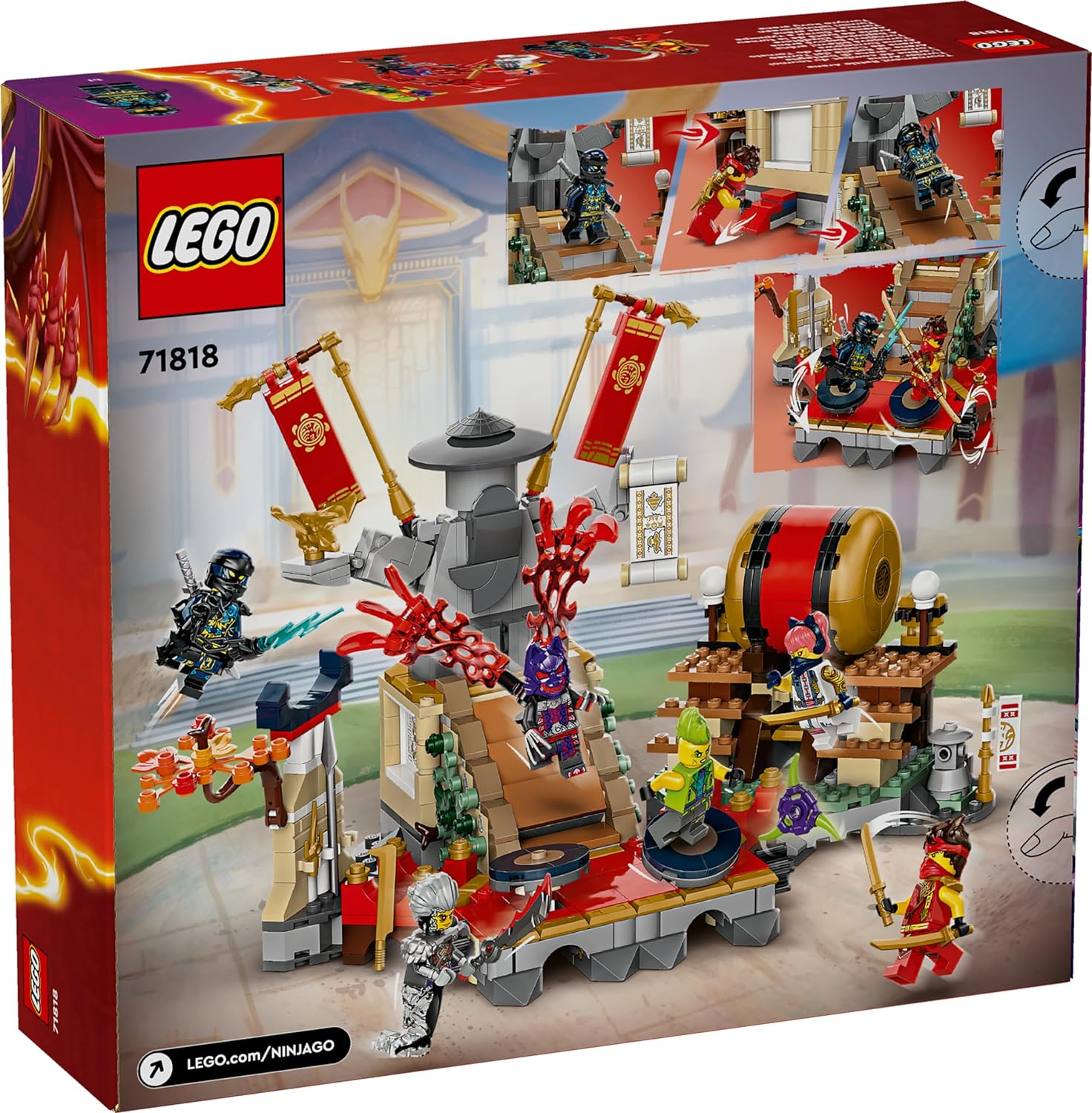 Конструктор LEGO NINJAGO Турнирная боевая арена 659 дет. - фото 6