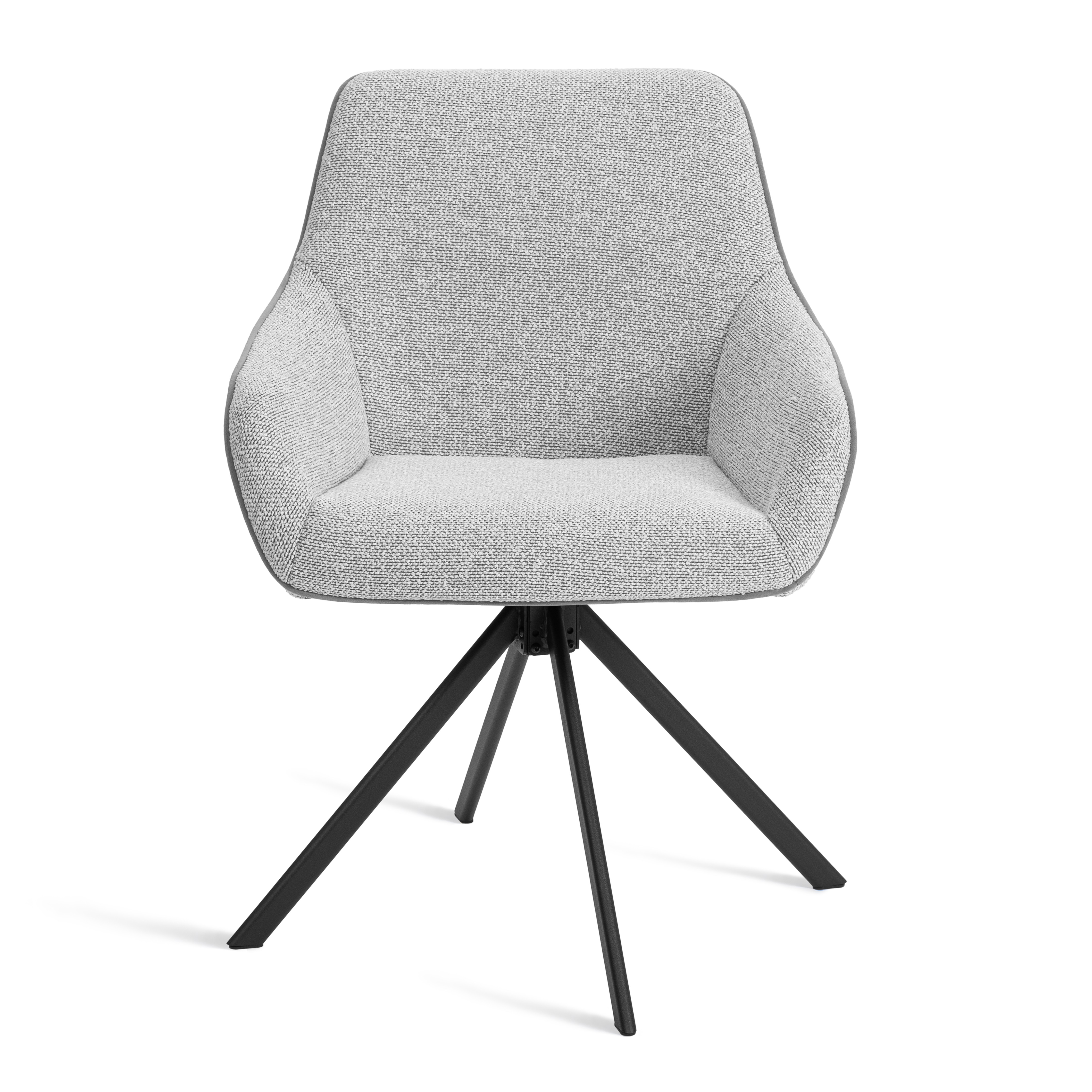 Стул TETCHAIR Дублин опора 360 букле серый - фото 6