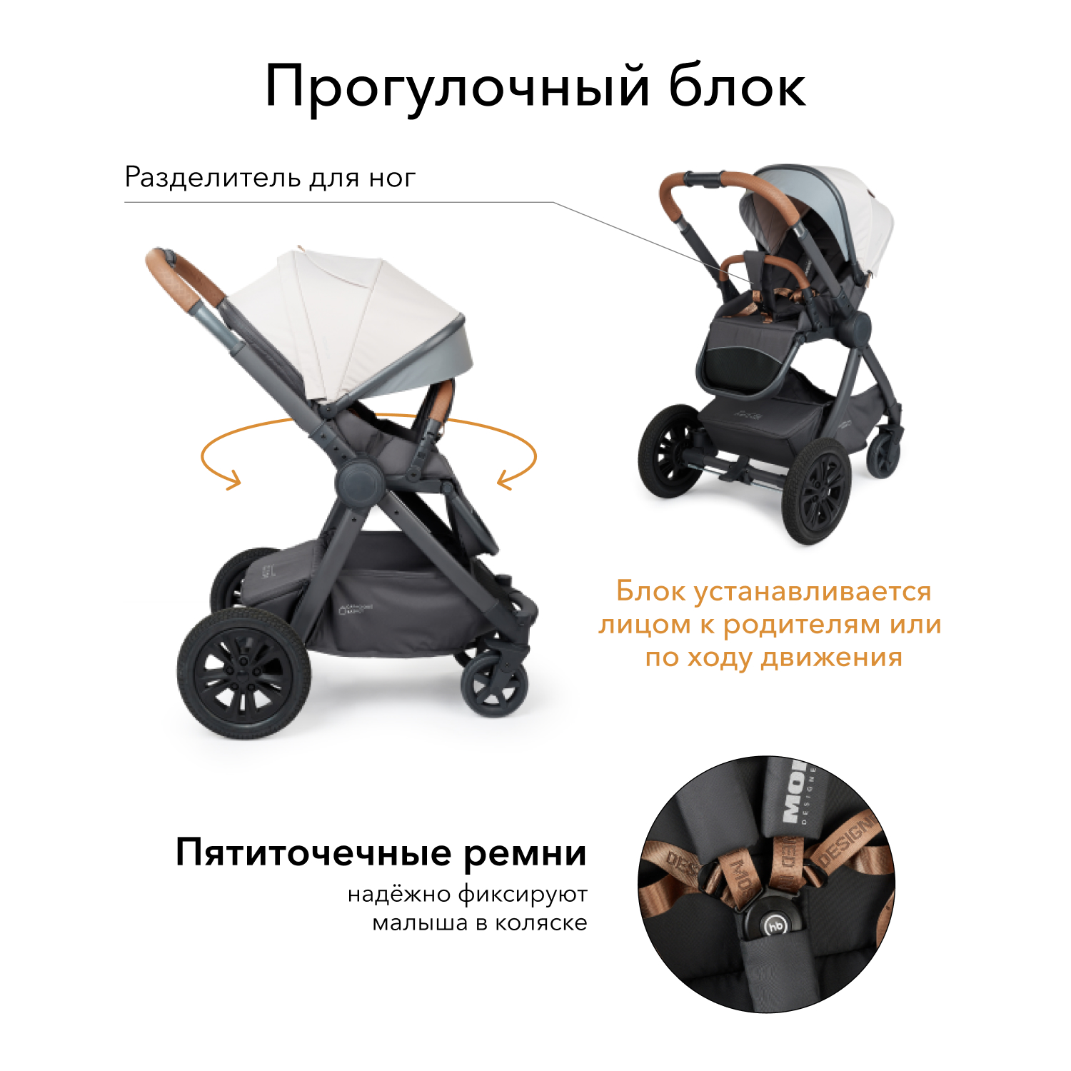 Коляска 2в1 Happy Baby Mommer Pro - фото 6