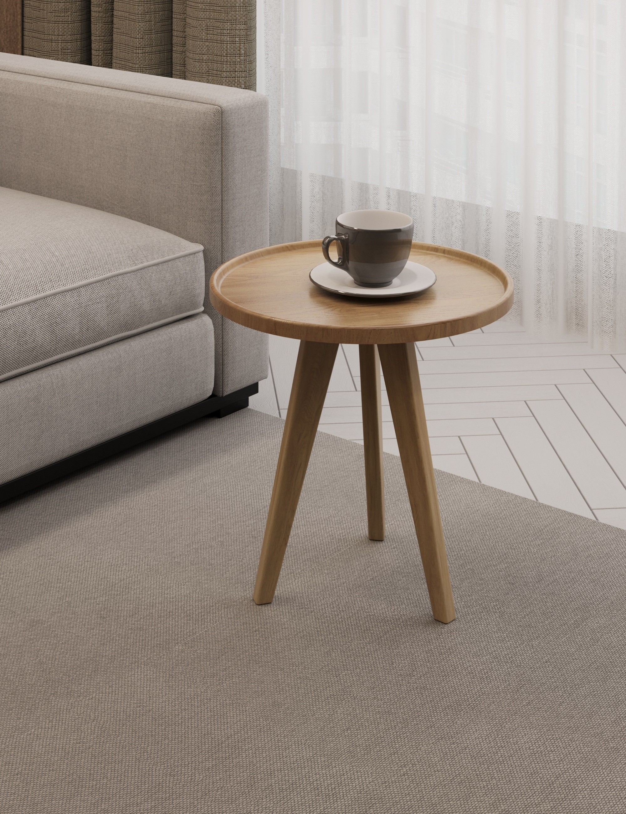 Стол журнальный SLINE Полли дуб янтарный - фото 9