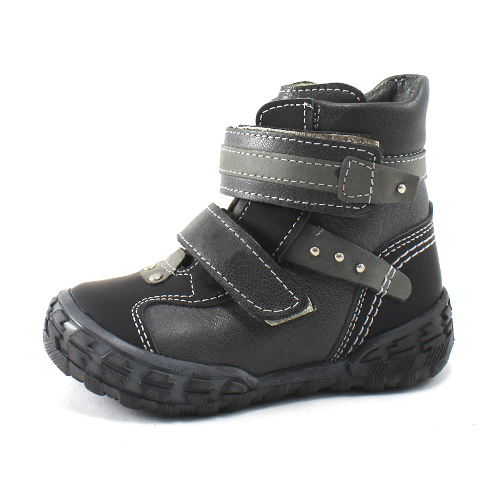 Ботинки Europen 244215211-СВ EUROPEN Ботинки для мальчика,черно-серый - фото 1