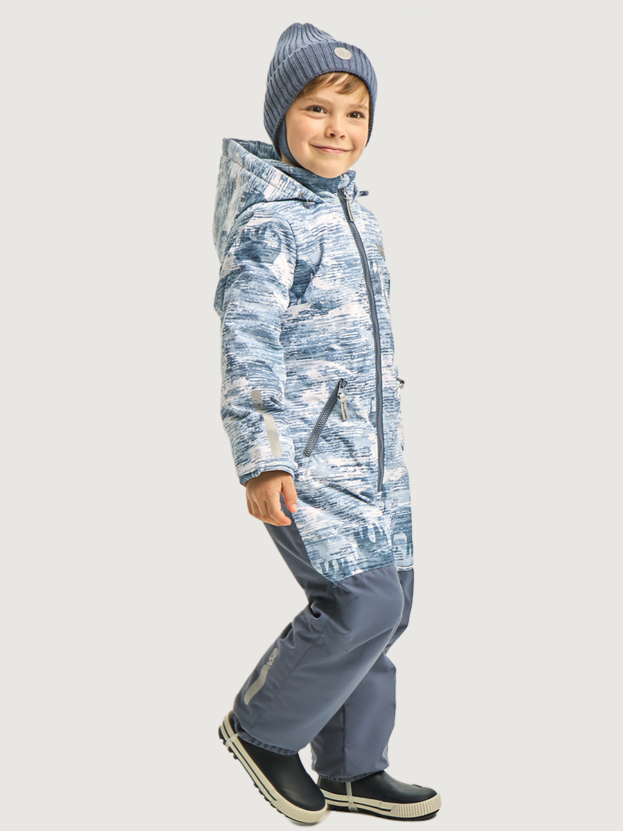 Комбинезон NIKASTYLE 8м1326 деним/серый - фото 3