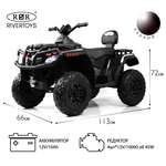 Квадроцикл RIVERTOYS T001TT-BLACK С пультом ДУ