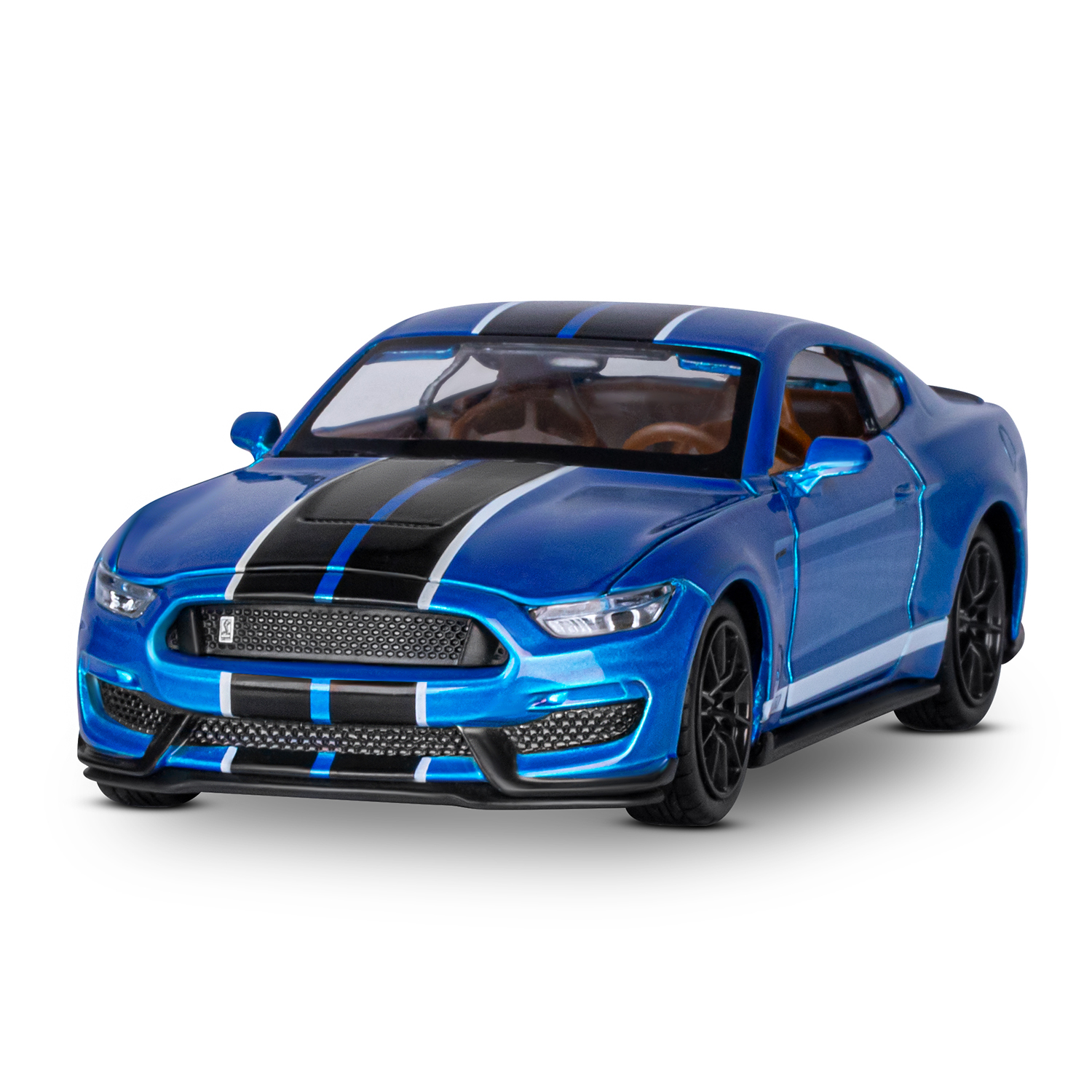 Автомобиль АВТОпанорама Ford Shelby GT350 1:32 JB1251320 - фото 7