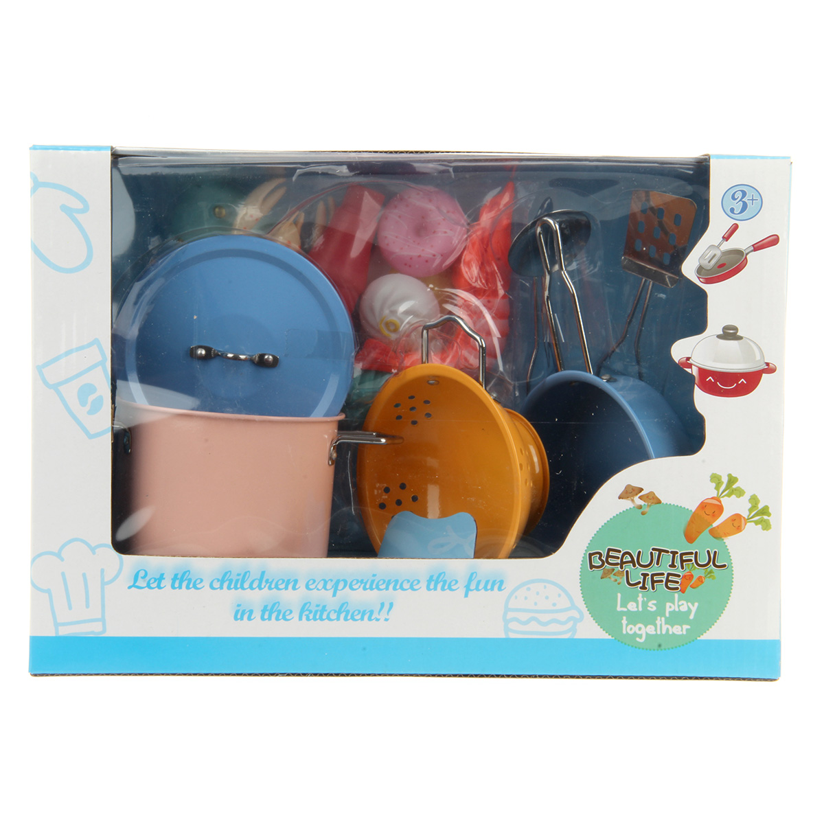 Игровой набор Veld Co тележки и корзинки, прилавок, касса, продукты - фото 9