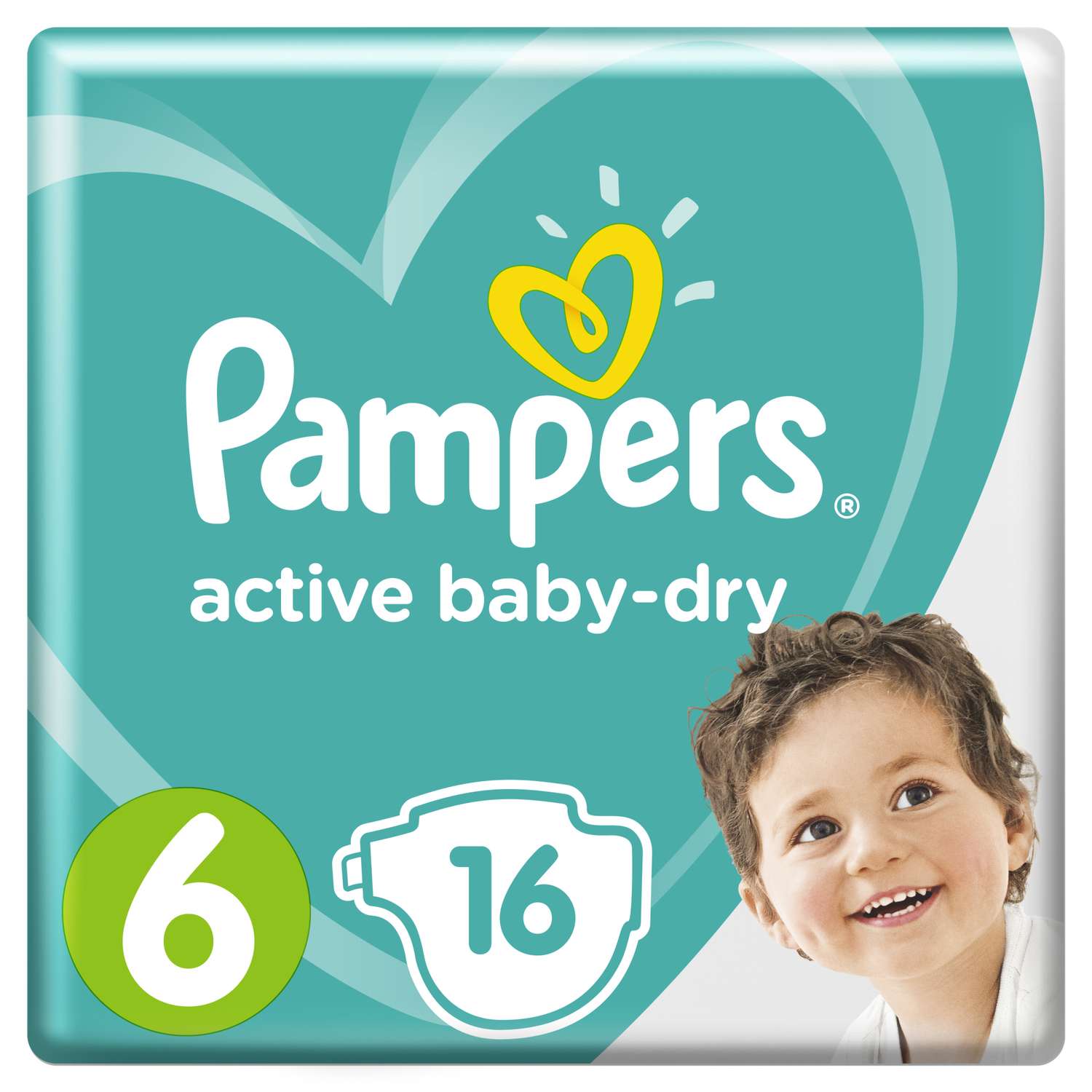 Подгузники Pampers Active Baby-Dry 6 (13-18 кг) 16 шт. - фото 1
