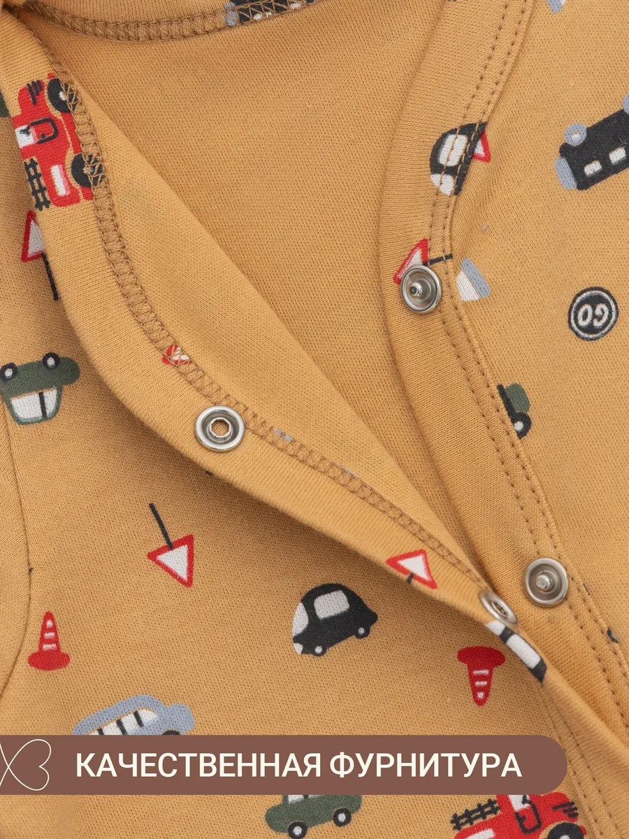 Комбинезон 2 шт Mark Formelle (Марк Формэль) 14005-2/машинки на бисквите +серо -голубой - фото 10