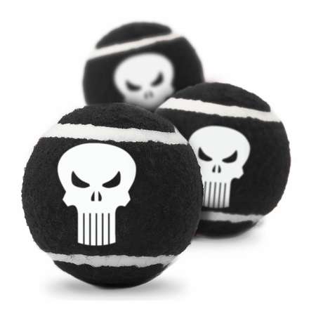 Игрушка для собак Buckle-Down Теннисный мячик Каратель Черный