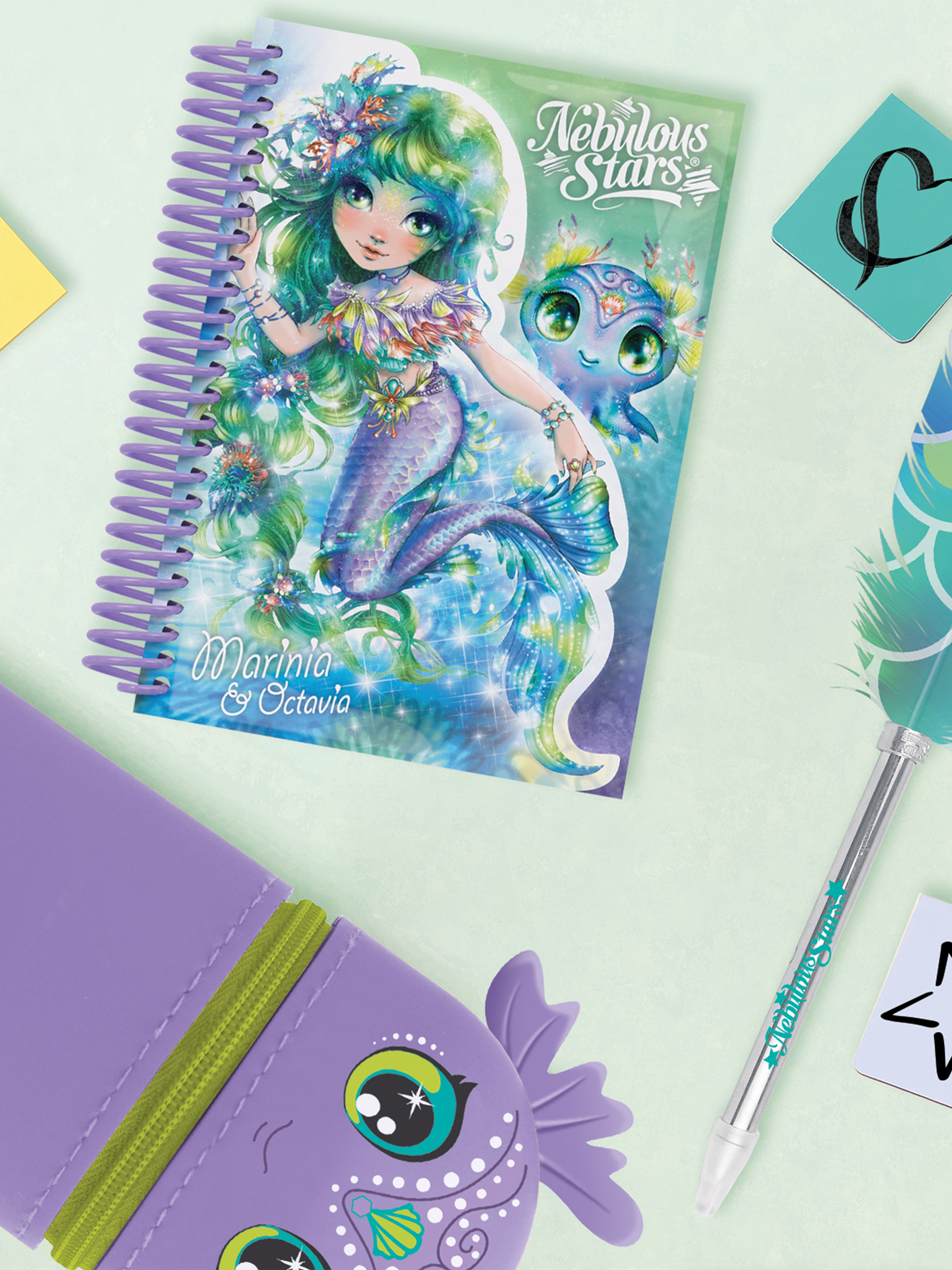Блокнот для записей Nebulous Stars на пружине со скетч страницами серия Marinia 11587-1_NSDA - фото 2