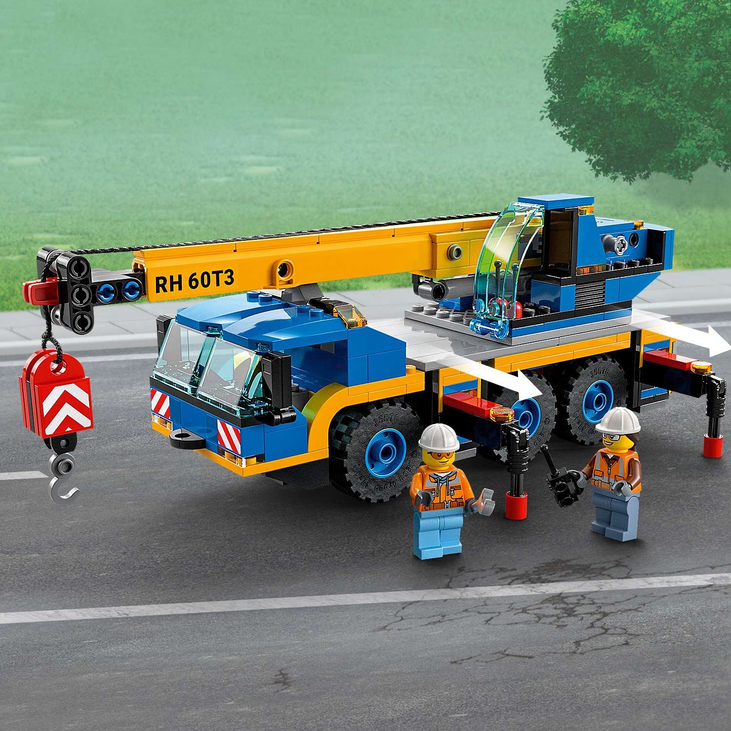 Конструктор LEGO City Great Vehicles Мобильный кран блочный - фото 9