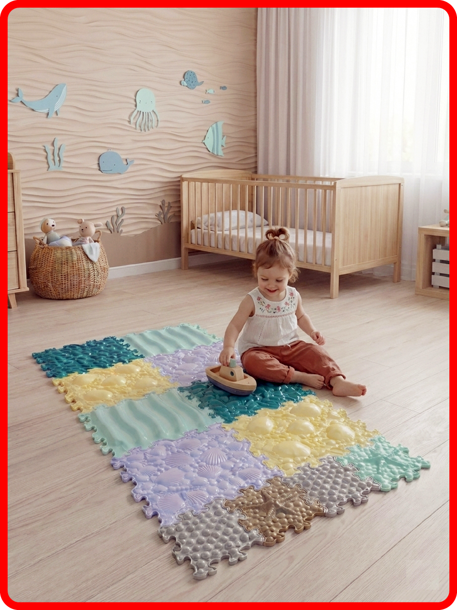 Коврик SPORTO.ONE трансформер Море эмоций, 12 шт - фото 15