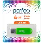 Флешка Perfeo С03 4 Гб зеленая