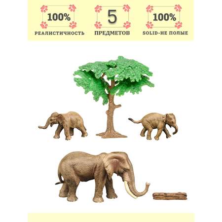Игровой набор Masai Mara Семья слонов