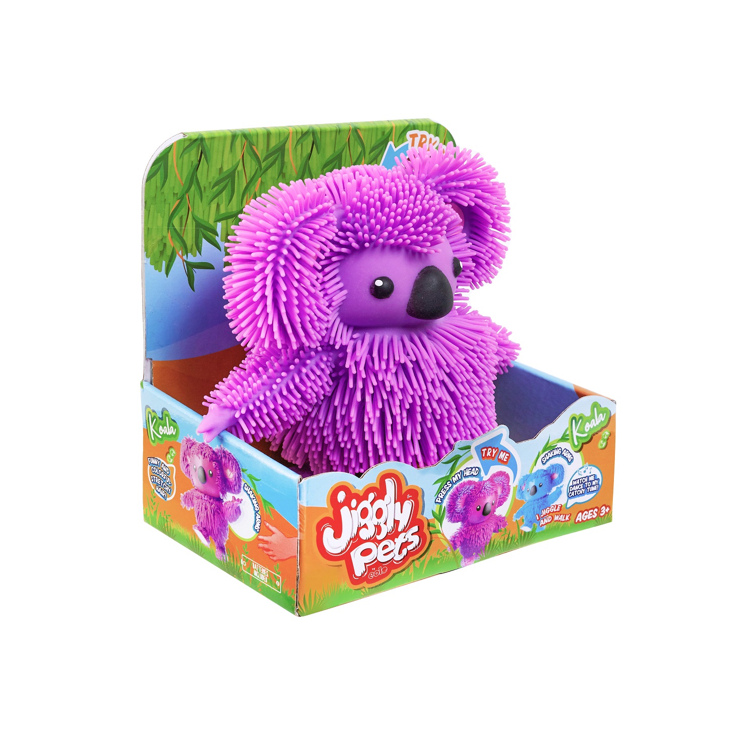 Мягкая игрушка Jiggly Pets мишка 16.5 см - фото 7