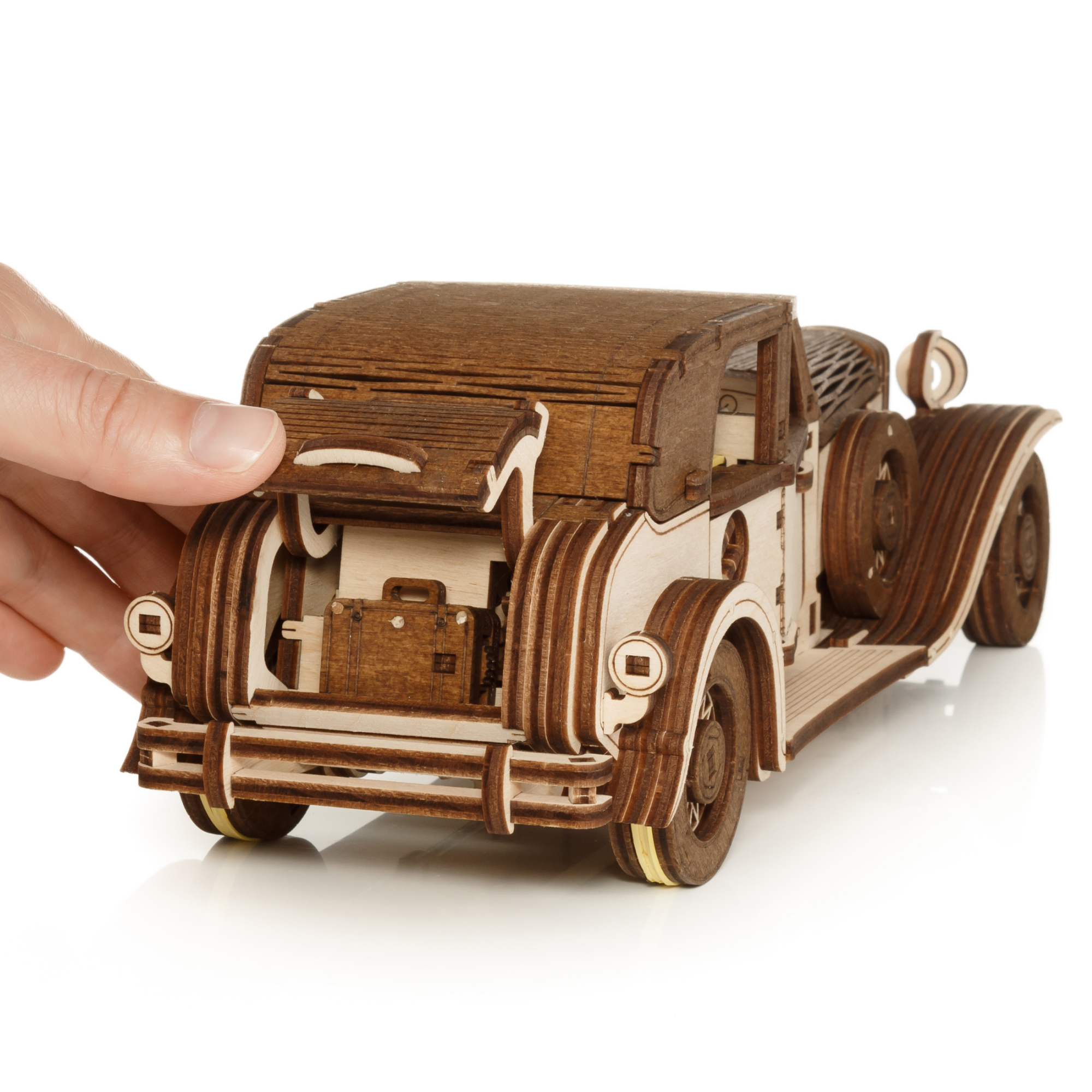 Конструктор Eco Wood Art Фердинанд Ретро деревянный 278 дет. - фото 9