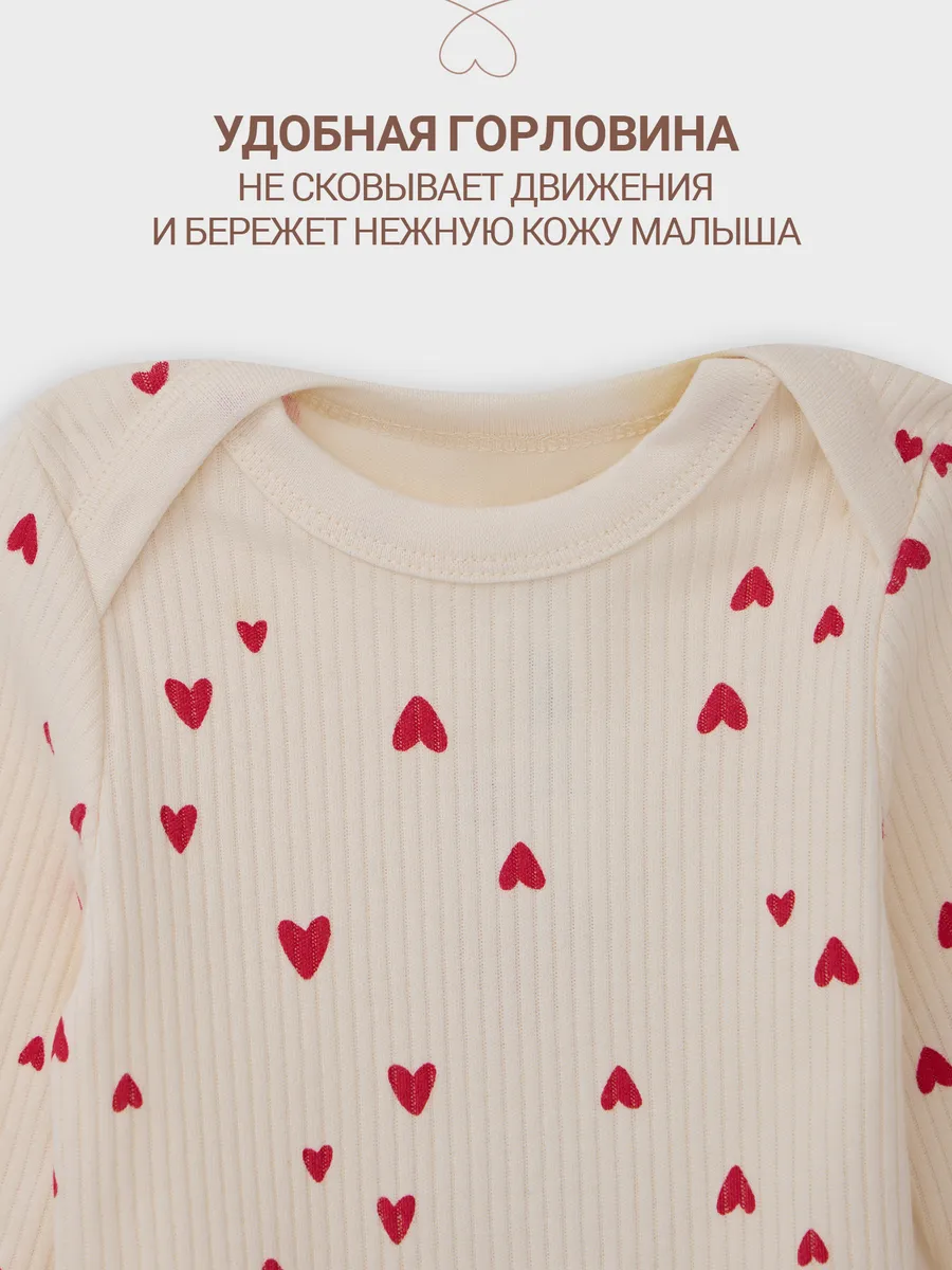 Комплект Mark Formelle (Марк Формэль) 89406/сердечки на молочном +красный - фото 3