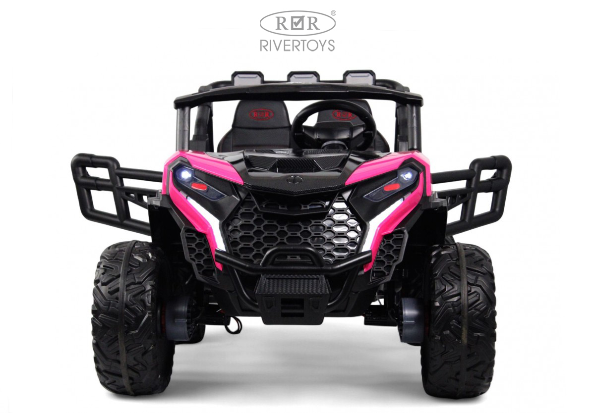 Электромобиль RIVERTOYS K555KK-BUGGY-PINK С пультом ДУ - фото 2