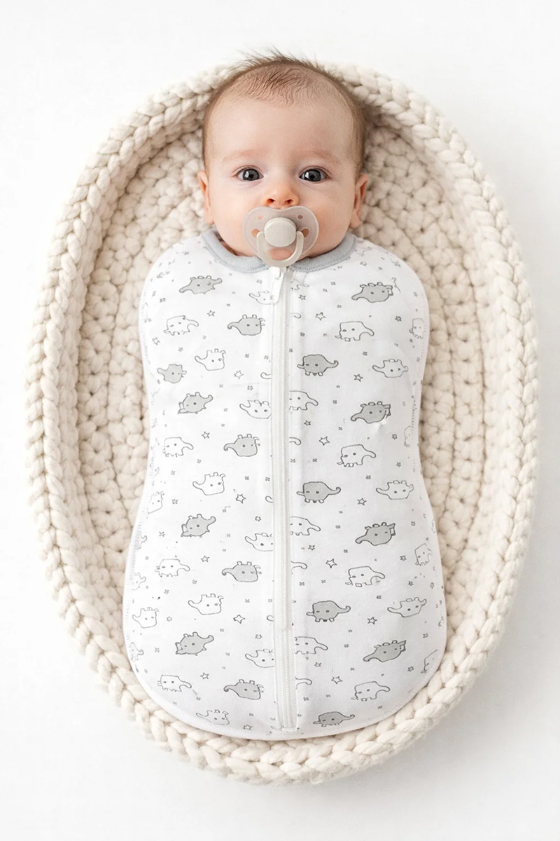 Конверт пеленальный (кокон) Эскимо белый - фото 1