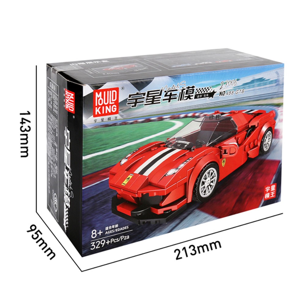 Конструктор Mould King Ferrari 488 блочный - фото 16