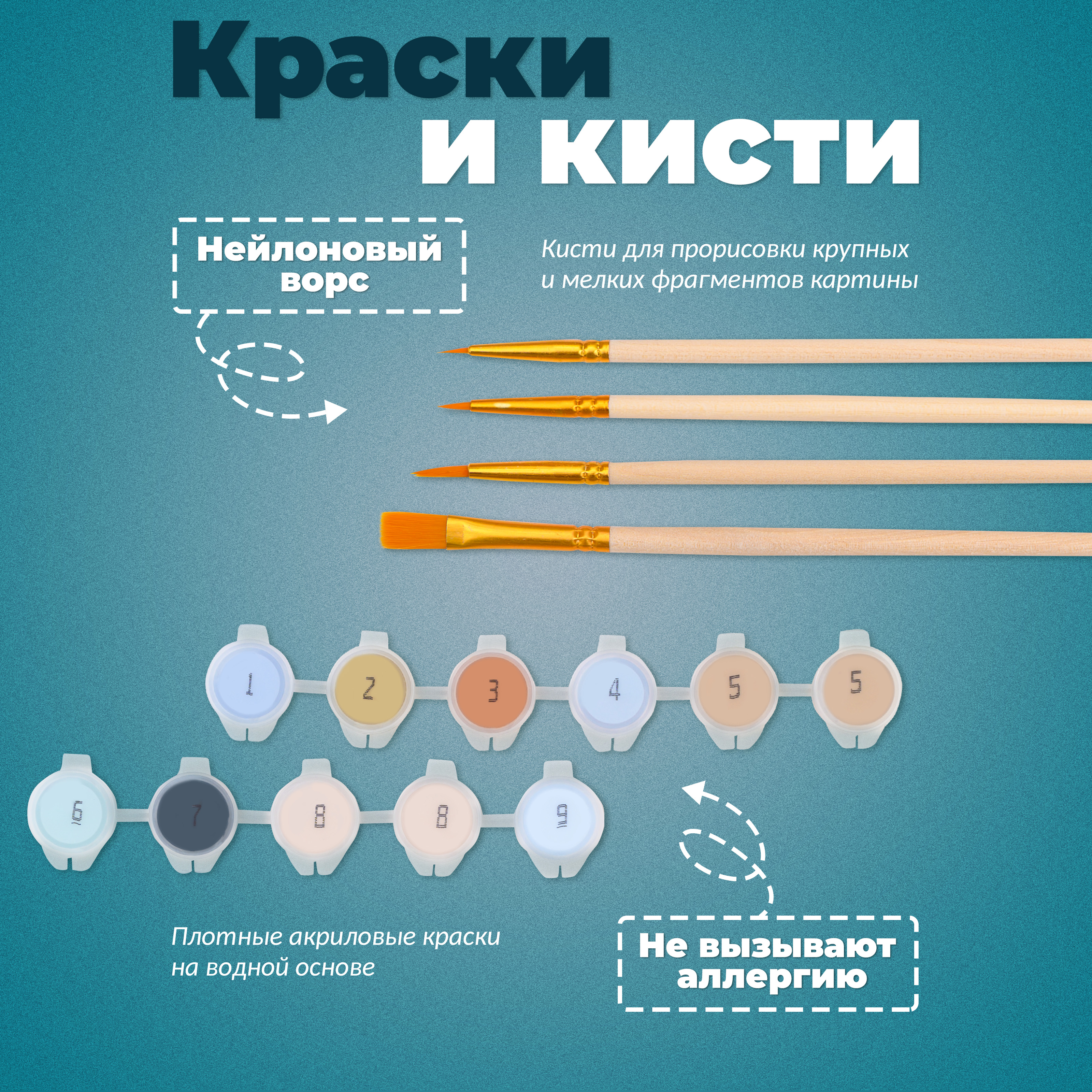 Картина по номерам UNIDEA Собачки в ассортименте - фото 7