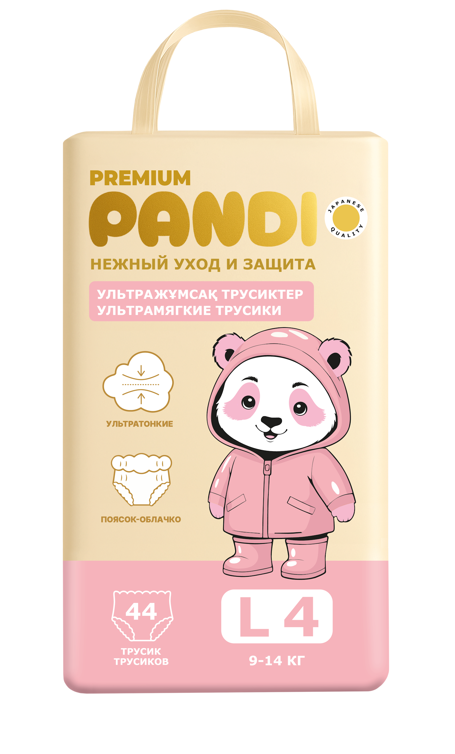 Трусики PANDI Premium L (9-14 кг) 44 шт. - фото 1