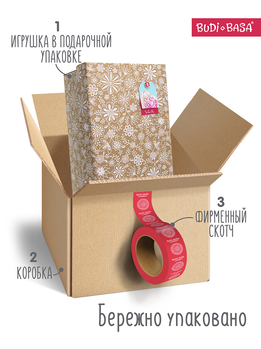 Мягкая игрушка BUDI BASA зайка - фото 3