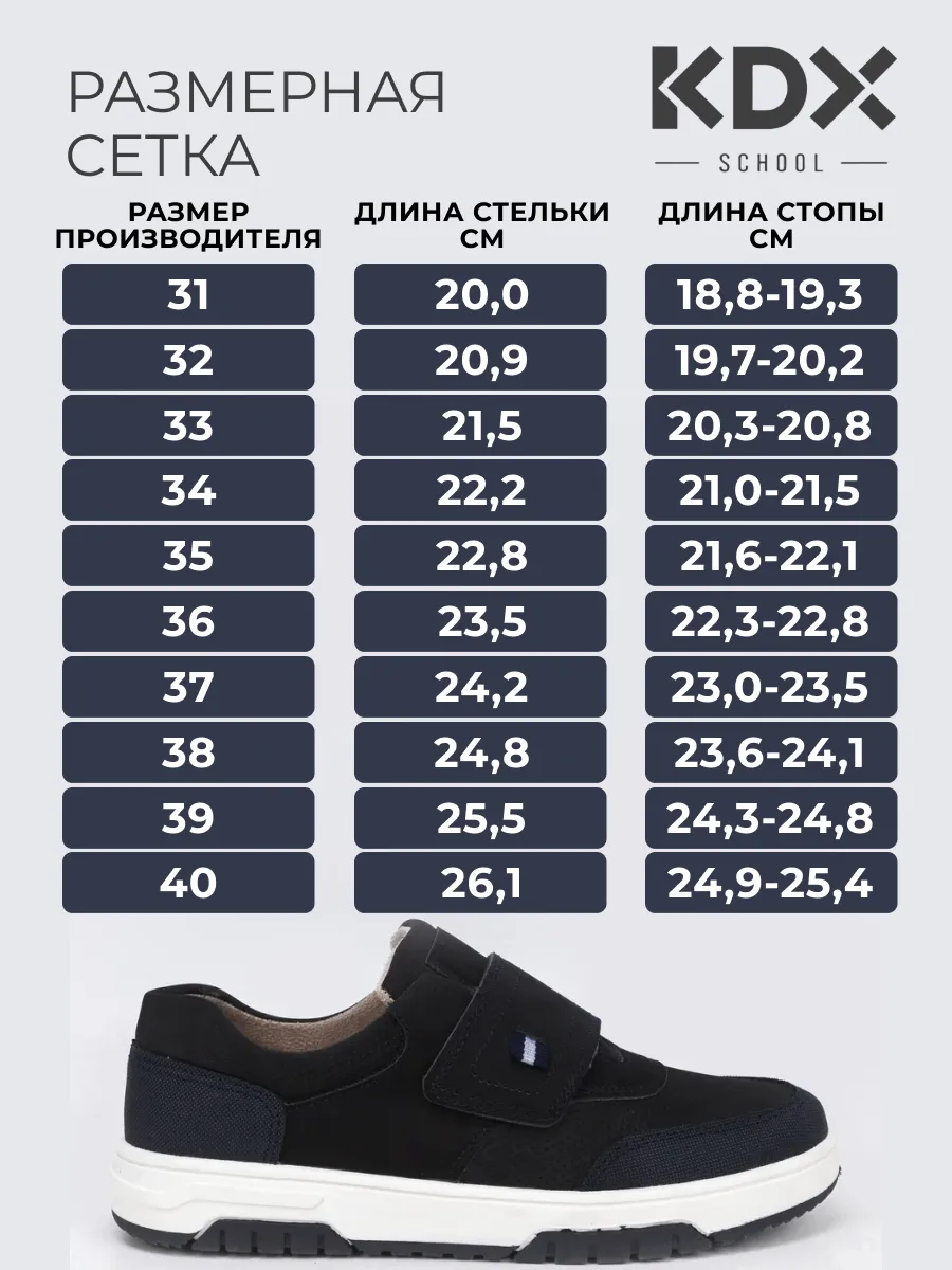 Туфли KDX MUSC-06 navy - фото 10