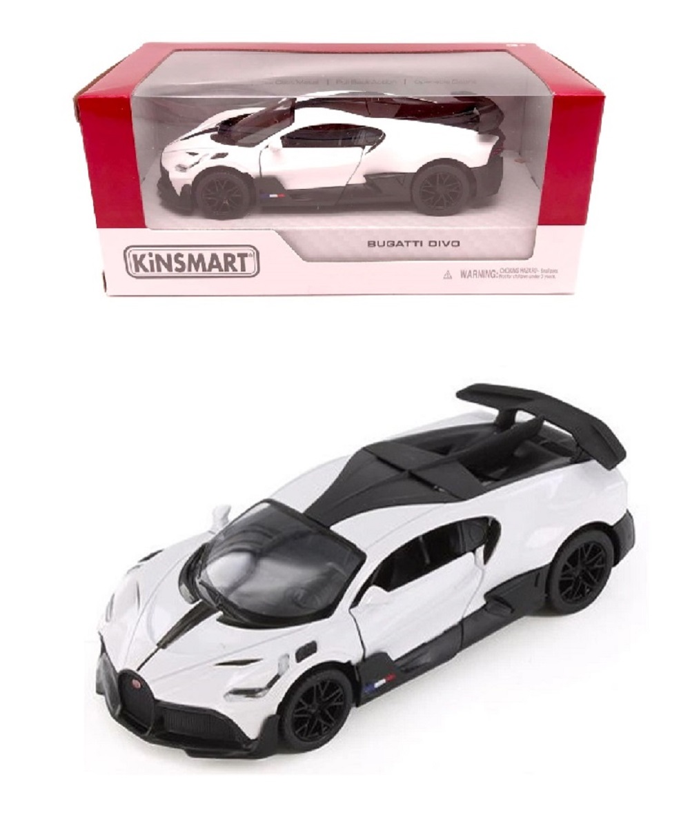 Автомобиль KINSMART Bugatti Divo белая 1:36 KT5442W/4 - фото 1
