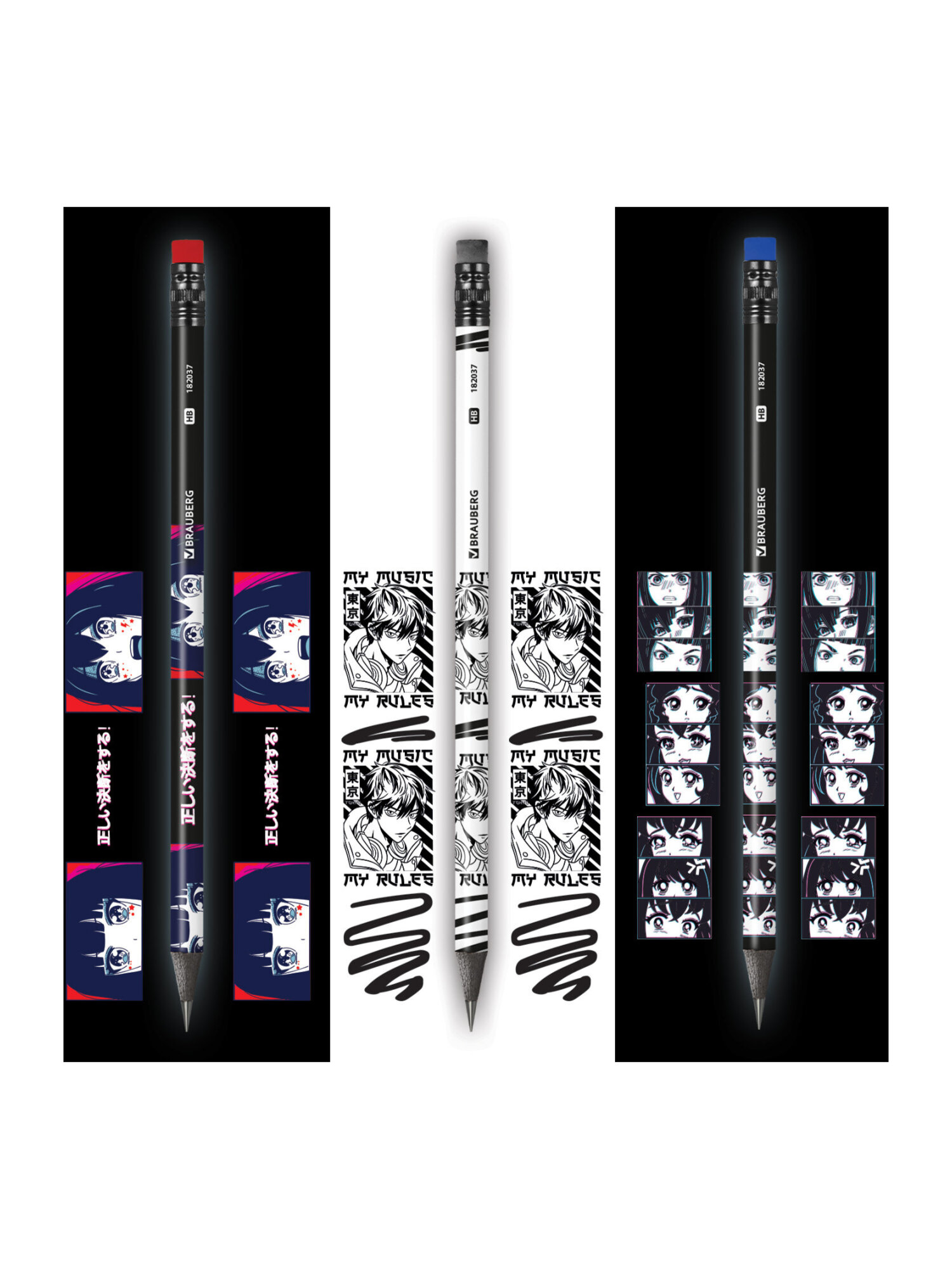 Карандаши чернографитные Brauberg 12 шт. - фото 9