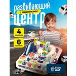 Трек SHARKTOYS магнитный подъёмник + кран с пусковой установкой, многоуровневый