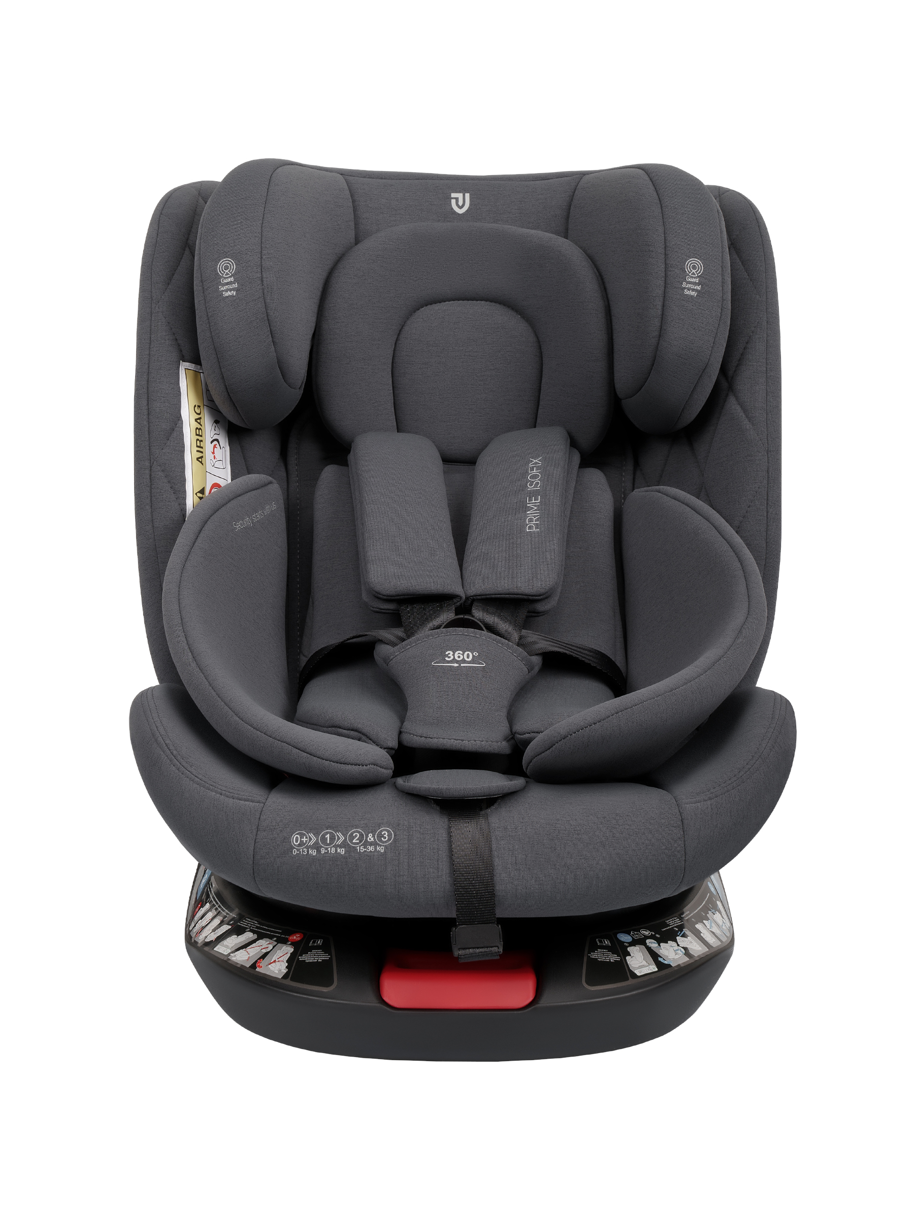 Автокресло JOVOLA Prime Isofix серый Isofix 0+/1/2/3 (0-36 кг) - фото 13