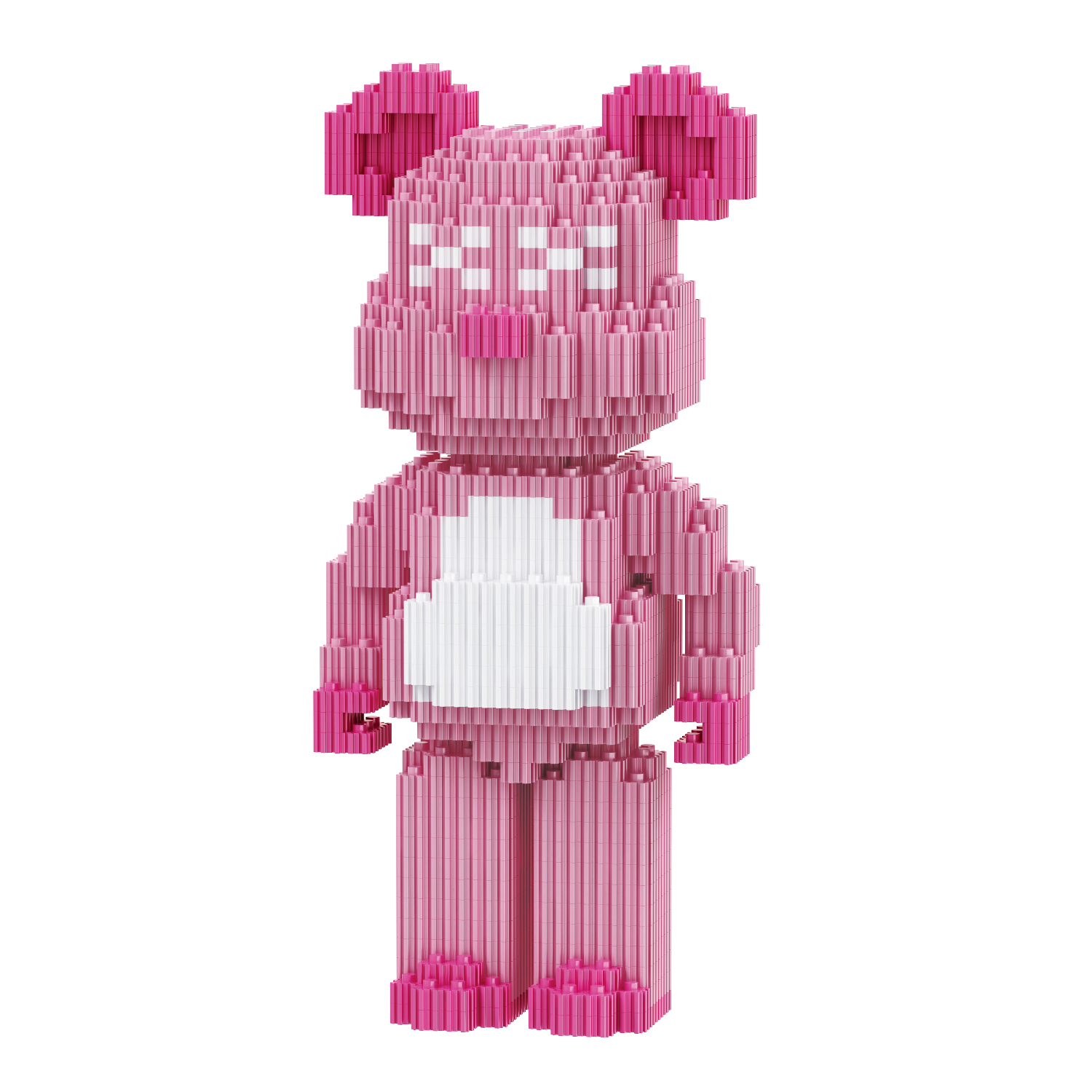 Конструктор Медведь розовый 568 дет. - фото 1