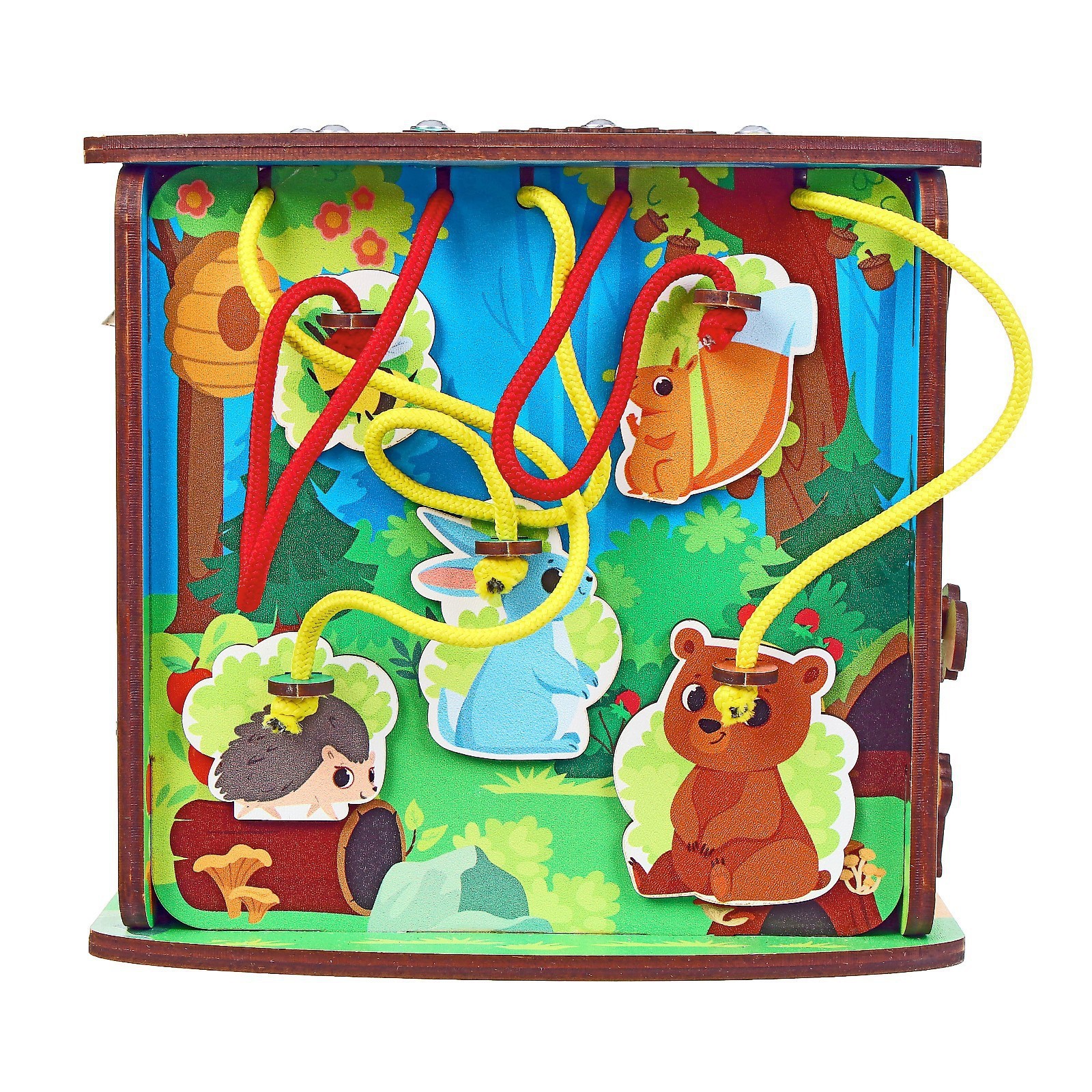 Игрушка Лесная мастерская бизиборд Играем со зверятами - фото 9