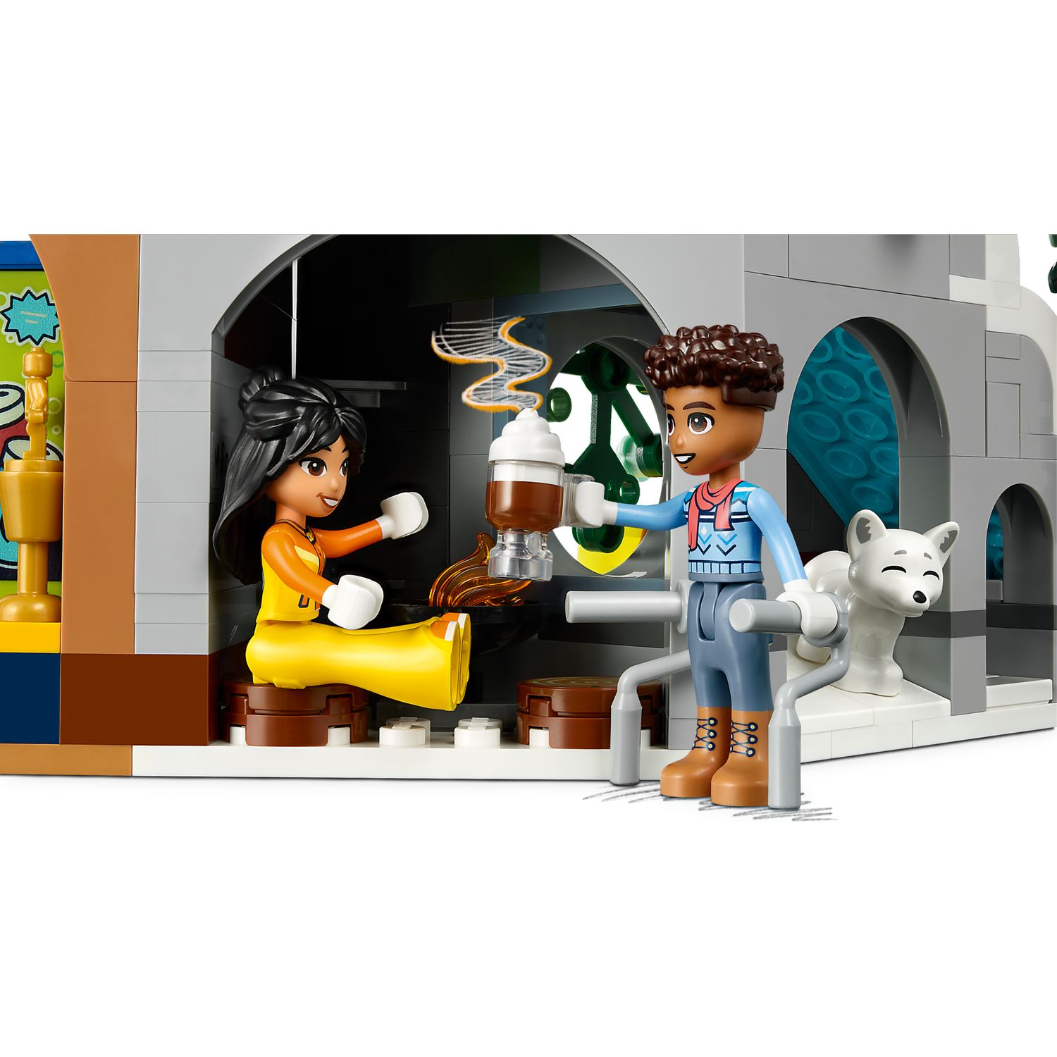 Конструктор LEGO Friends Holiday Ski Slope and Cafe блочный - фото 6
