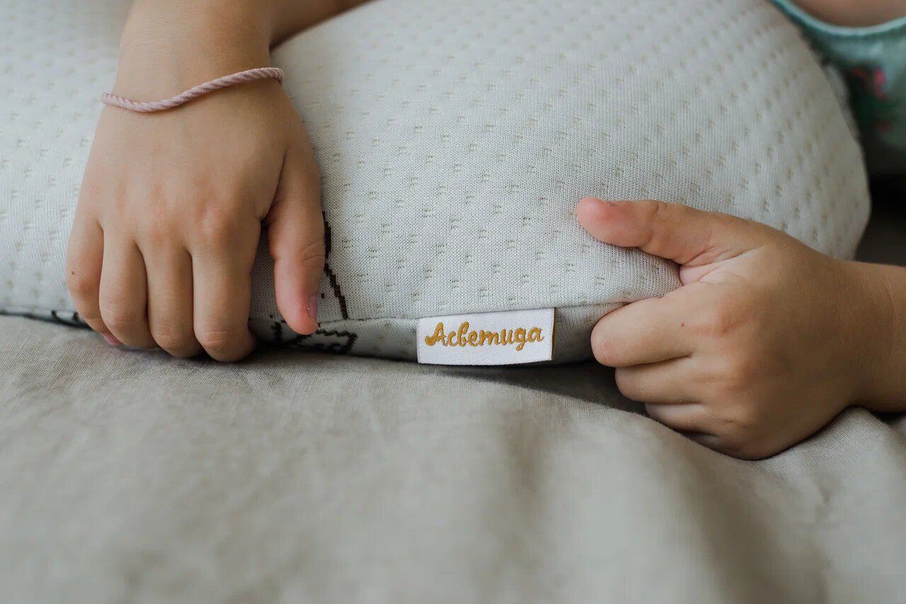 Анатомическая подушка Asvetida Kids детская 40х60 c эффектом памяти Memory Foam - фото 15