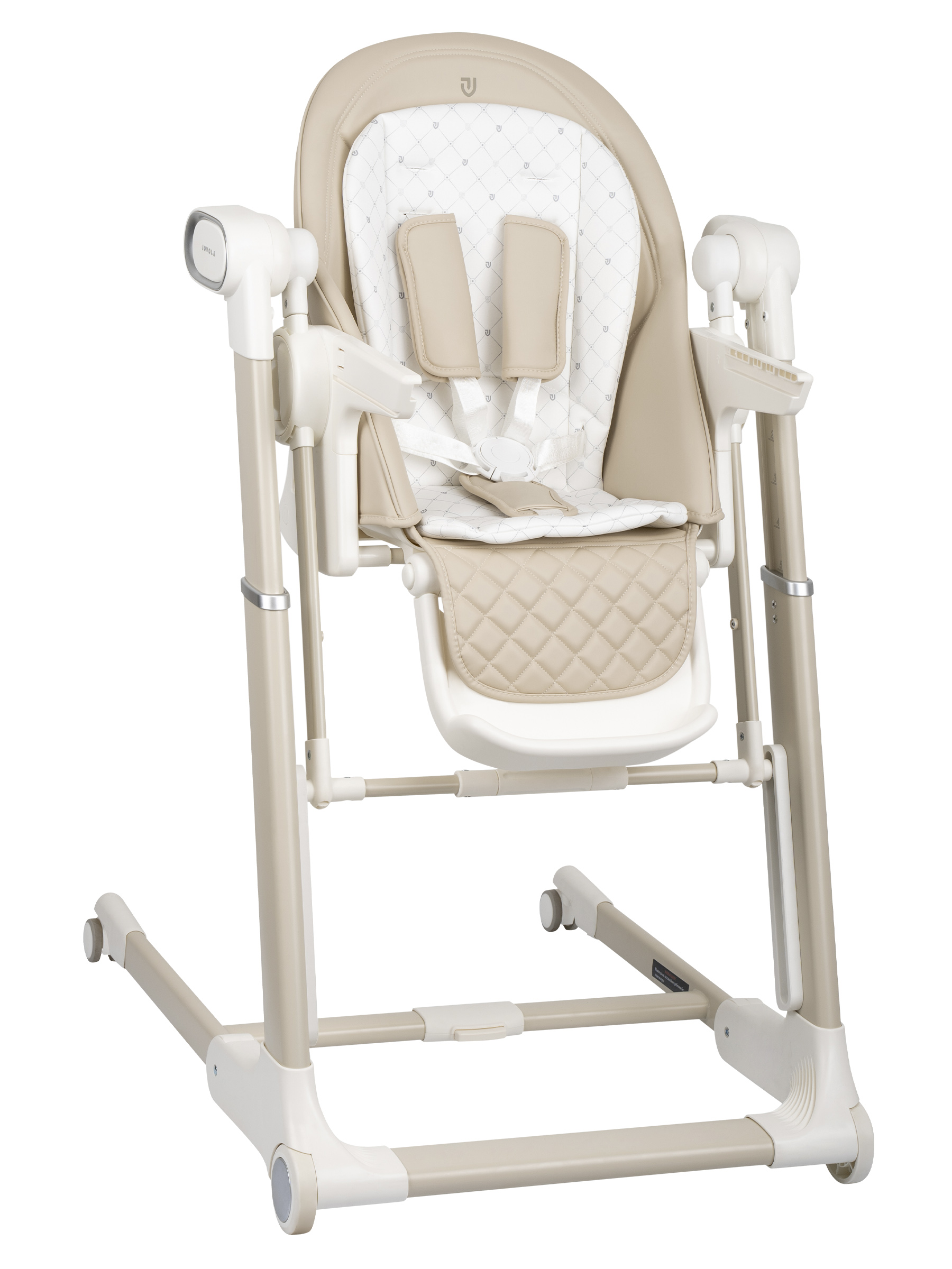 Стульчик для кормления JOVOLA Loki с функцией электрокачели бежевый - фото 2