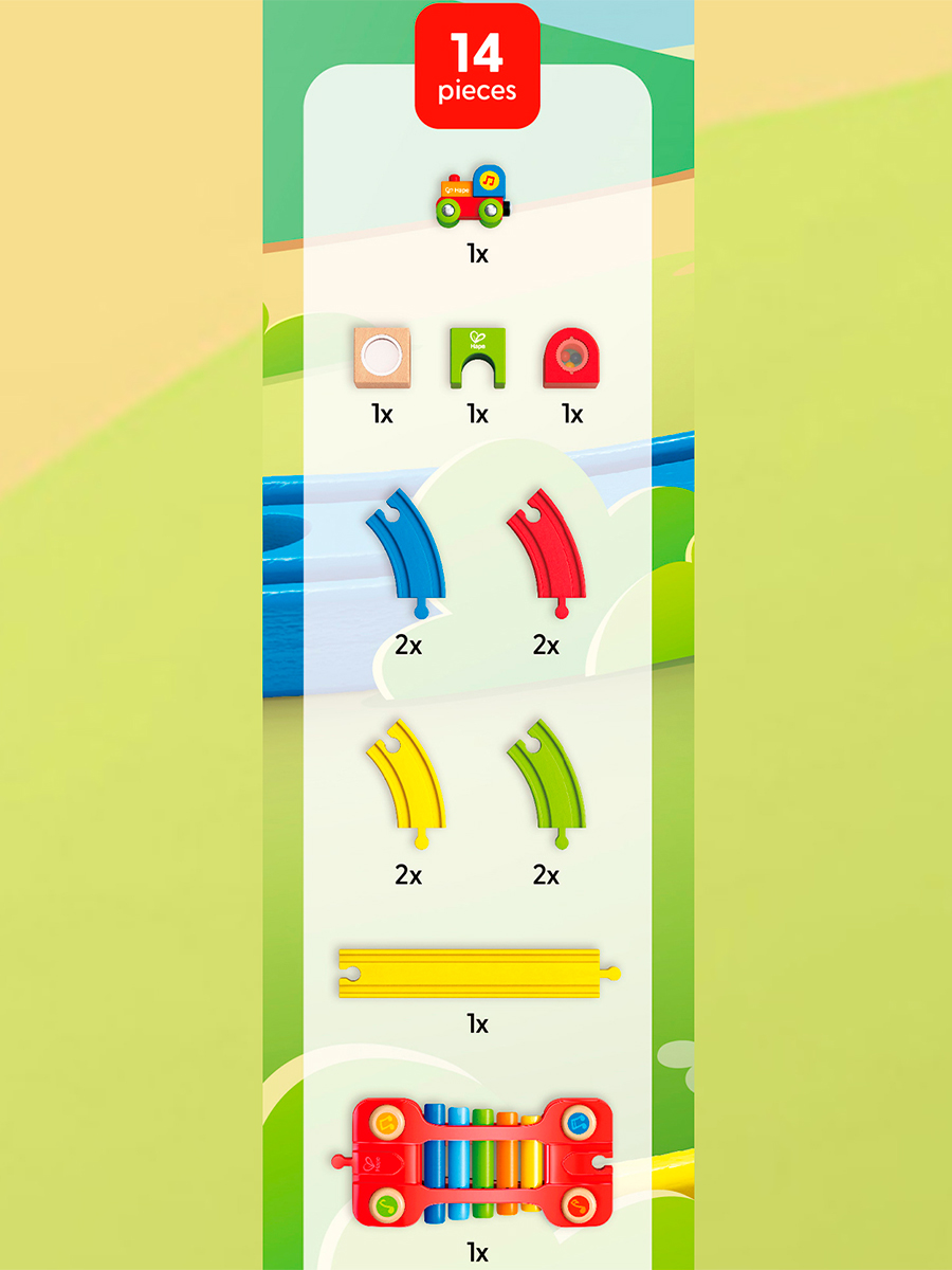 Развивающая железная дорога Hape E3822_HP - фото 8