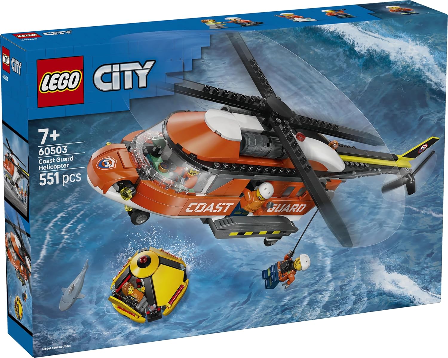 Конструктор LEGO City Вертолет береговой охраны 551 дет. - фото 7