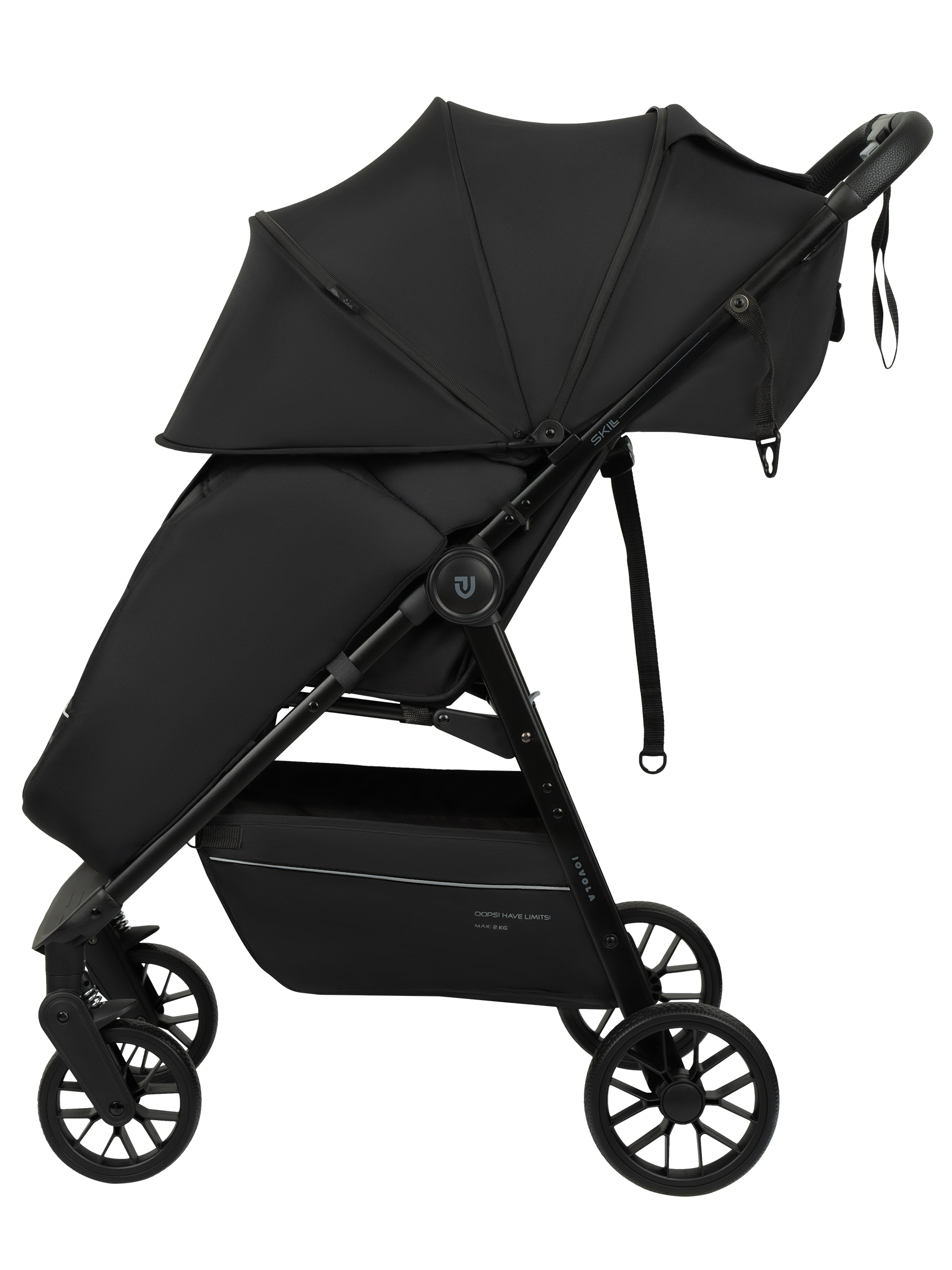 Коляска прогулочная JOVOLA Skill черный - фото 7