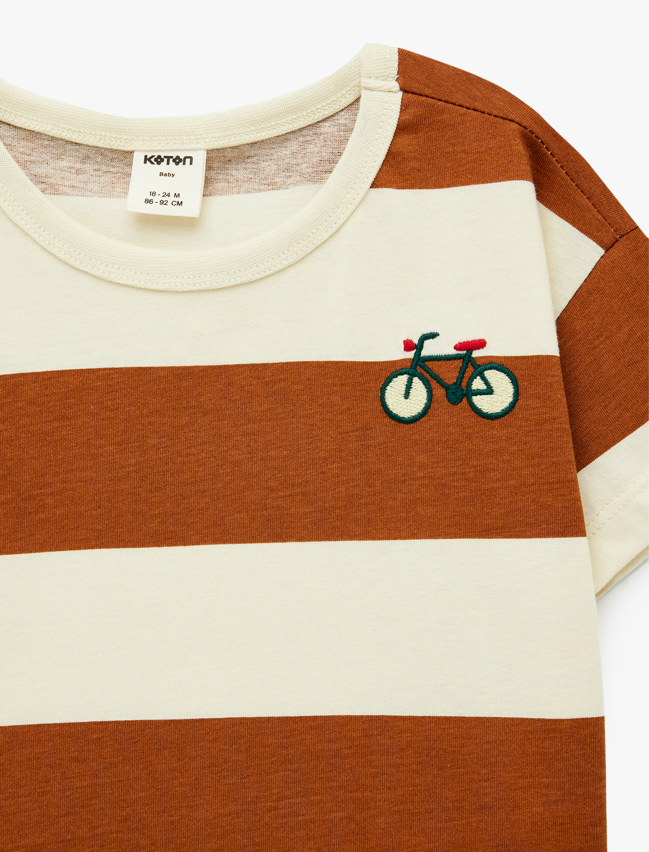 Футболка KOTON 6SMB10056TK2S0 - фото 3