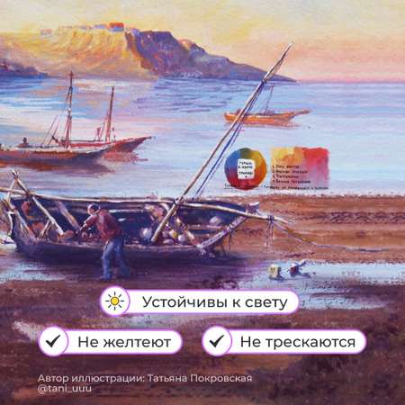 Краски гуашь Малевичъ 12 цв.