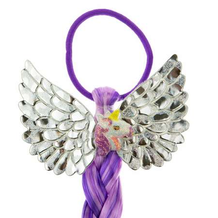 Накладная коса Lukky Fashion на резинке с единорогом